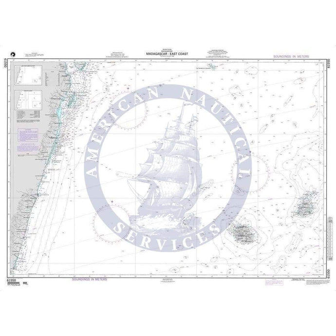 NGA Nautical Chart 61550: Madagascar-East Coast
