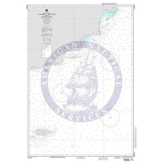 NGA Nautical Chart 62024: Al Masirah to Ra's Raysut including Suqutra Island
