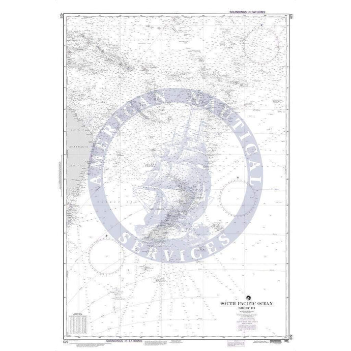 NGA Nautical Chart 622: South Pacific Ocean (Sheet III)