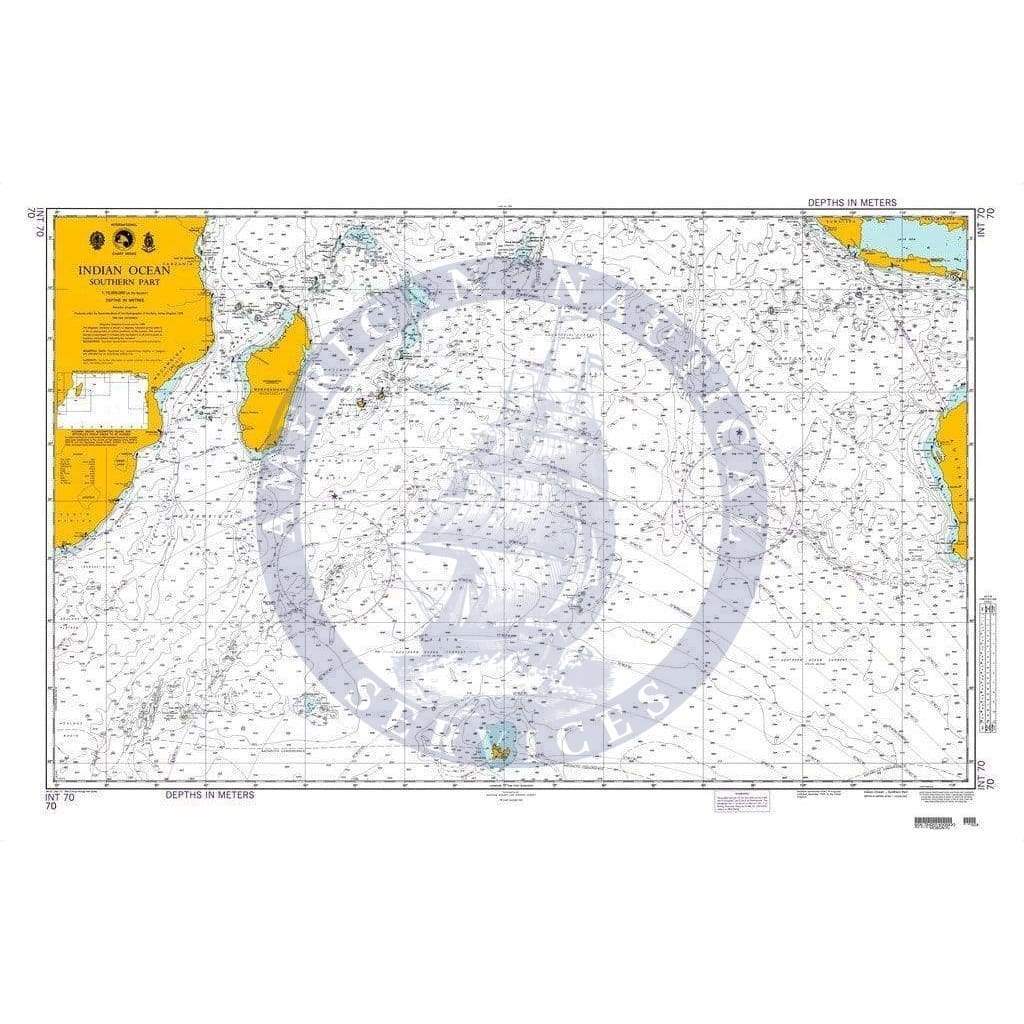 NGA Nautical Chart 70: Indian Ocean-Southern Portion