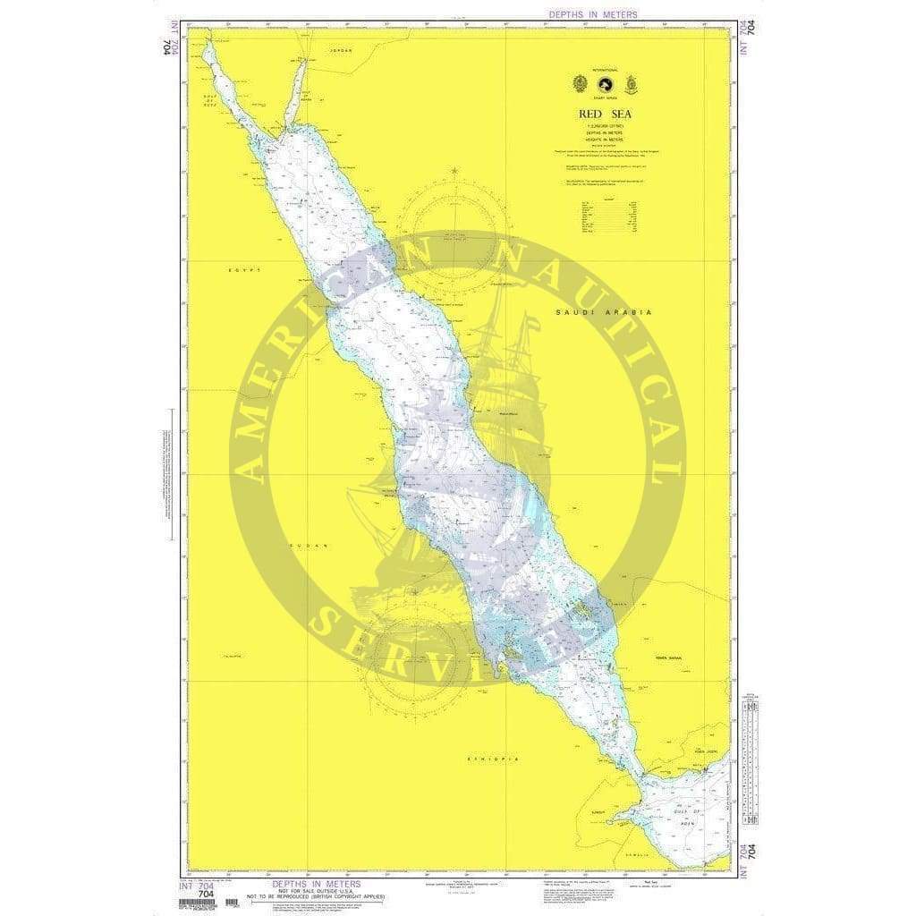 NGA Nautical Chart 704: Red Sea (OMEGA)
