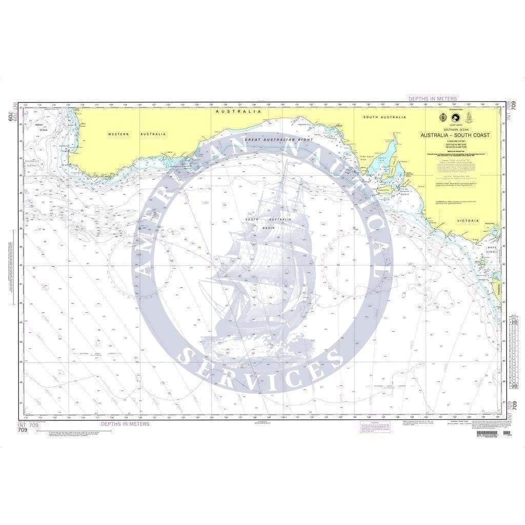 NGA Nautical Chart 709: Australia-South Coast