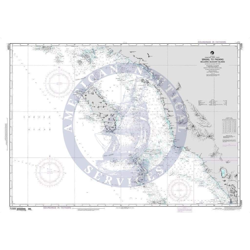 NGA Nautical Chart 71009: Singkil to Padang including Adjacent Islands (OMEGA)