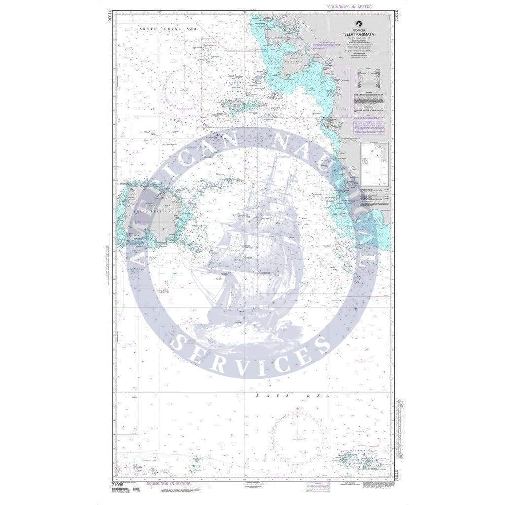 NGA Nautical Chart 71036: Selat Karimata