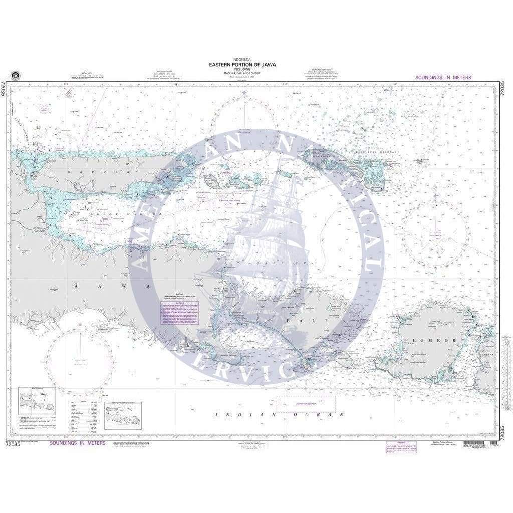 NGA Nautical Chart 72035: Eastern Portion of Jawa