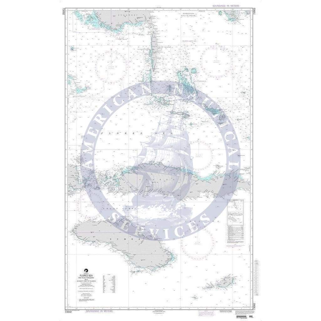 NGA Nautical Chart 73002: Flores Sea and Nusa Tenggara