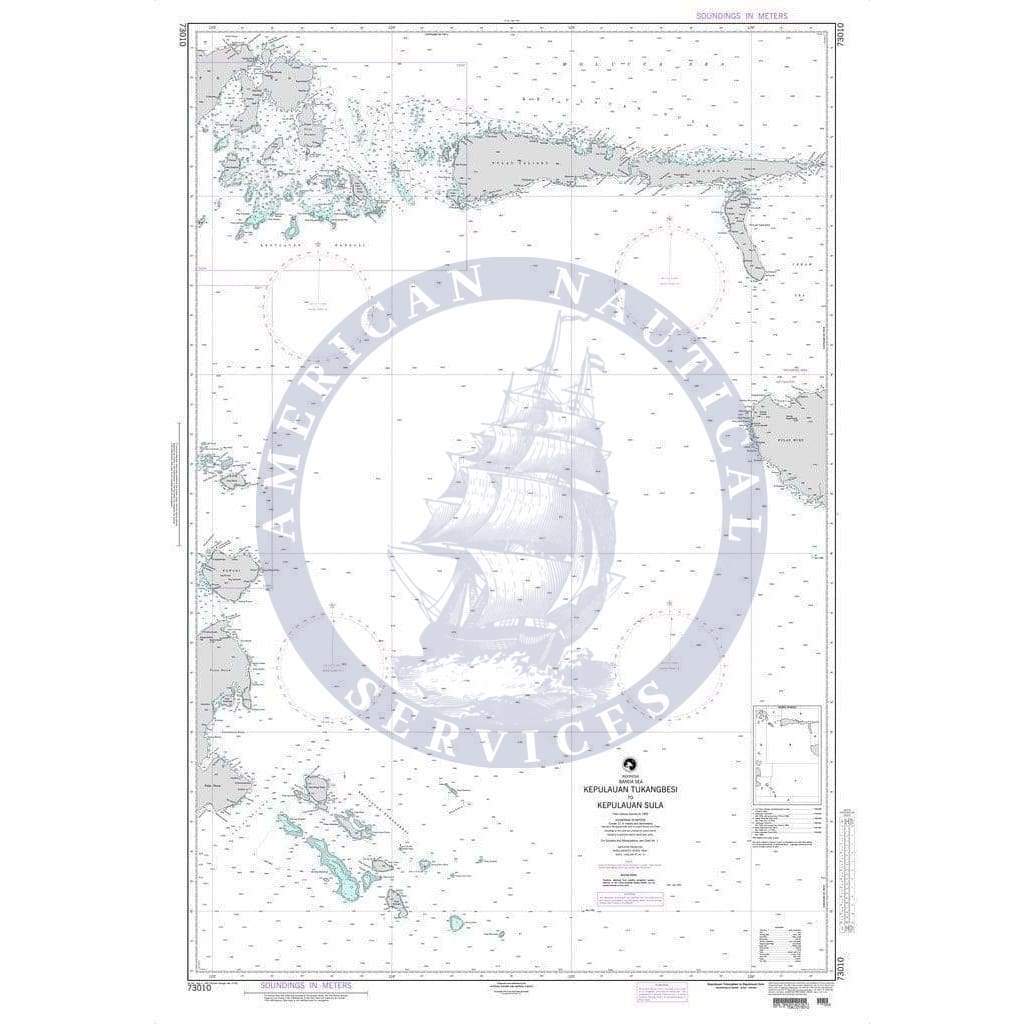 NGA Nautical Chart 73010: Kepulauan Tukangbesi to Kepulauan Sula