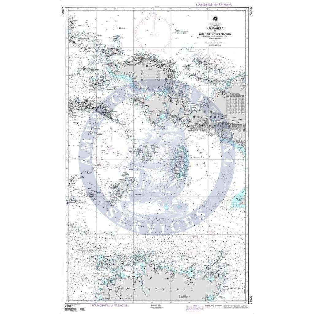 NGA Nautical Chart 73020: Halmahera to Gulf of Carpentaria