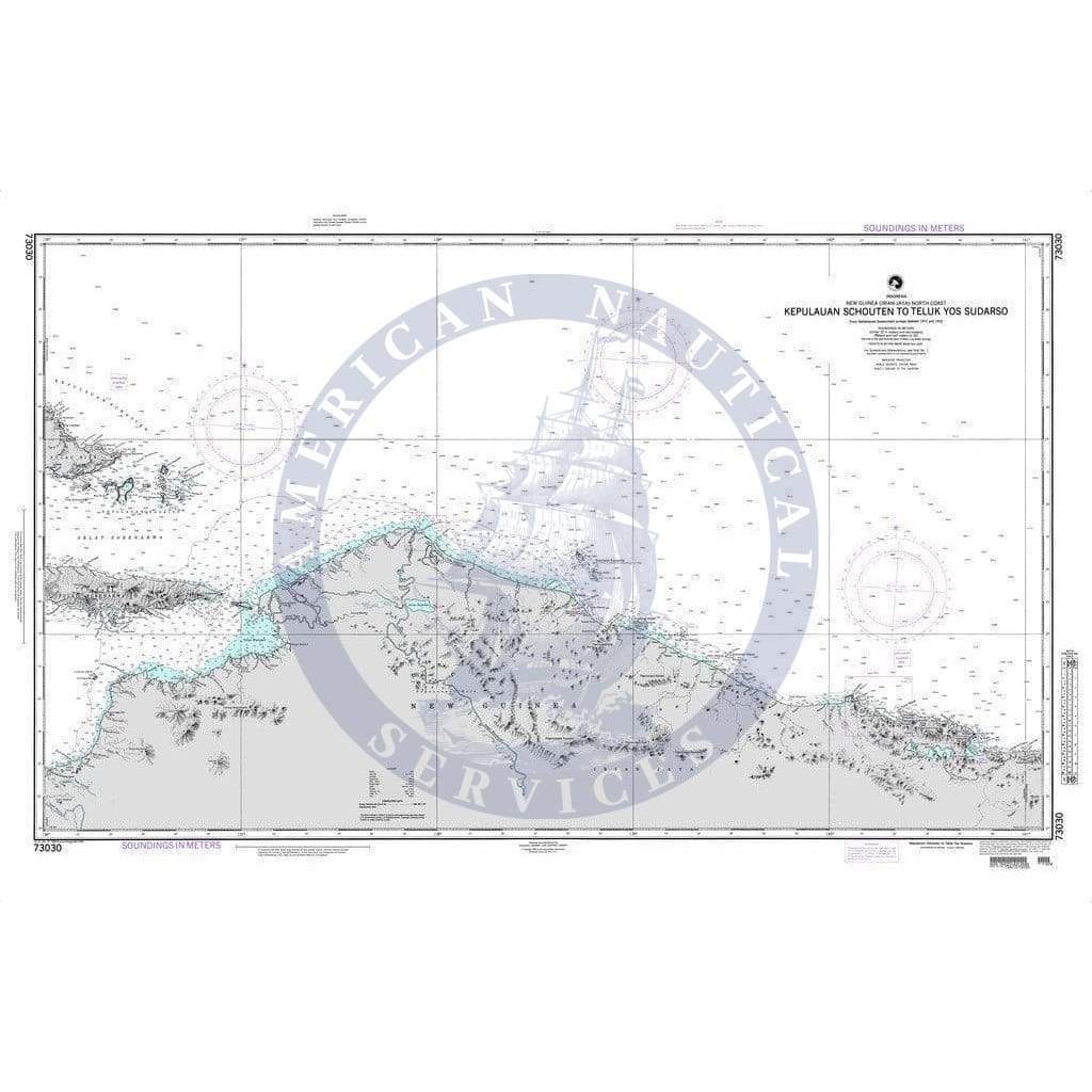 NGA Nautical Chart 73030: Kepulauan Schouten to Teluk Yos Sudarso