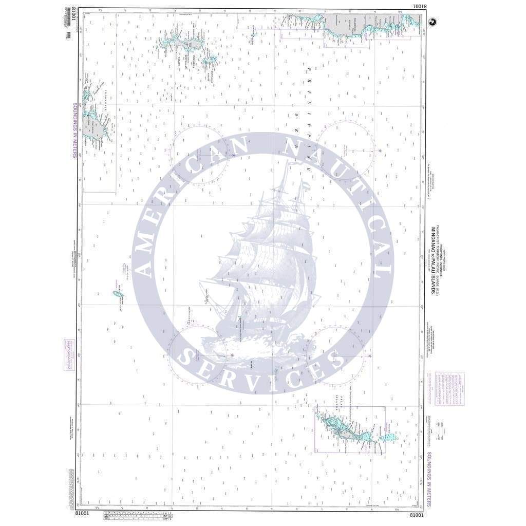 NGA Nautical Chart 81001: Mindanao to Palau Islands (OMEGA)
