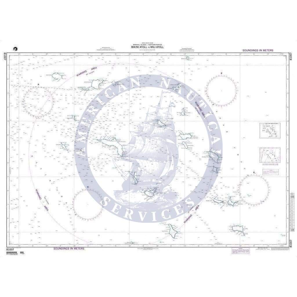 NGA Nautical Chart 81007: Bikini Atoll to Mili Atoll (OMEGA)