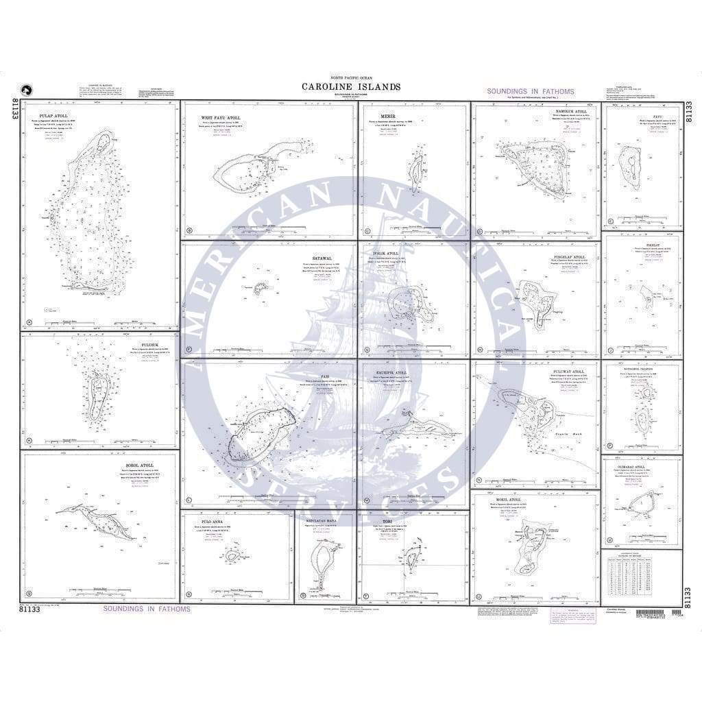 NGA Nautical Chart 81133: Caroline Islands Plans: H. Pingelap Atoll