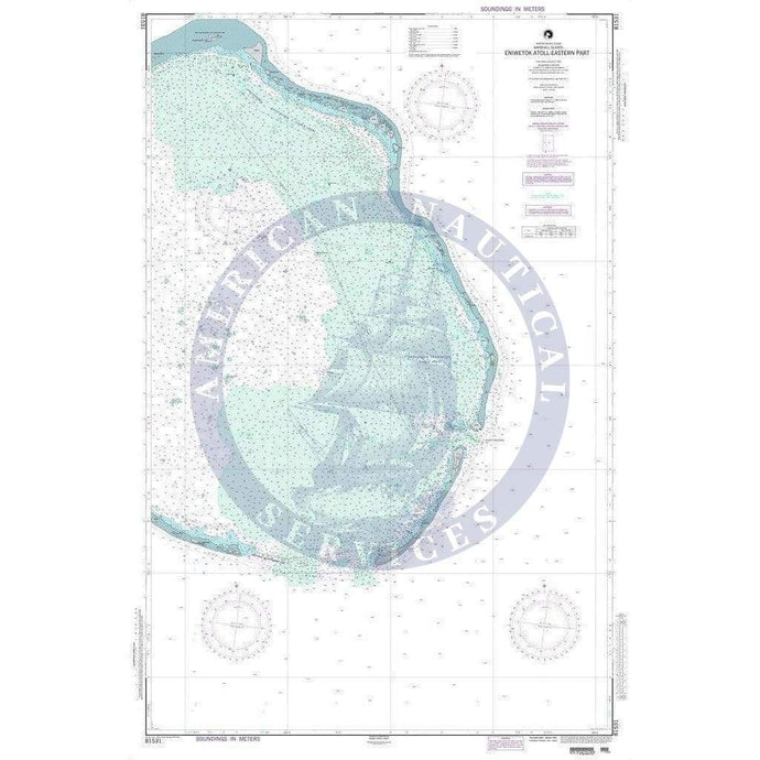 NGA Nautical Chart 81531: Eniwetok Atoll-Eastern Part