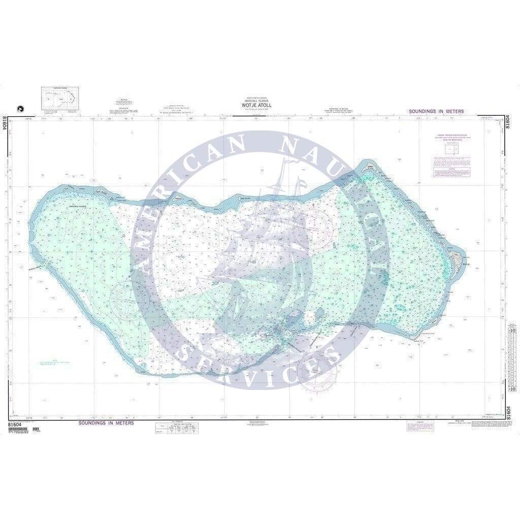 NGA Nautical Chart 81604: Wotje Atoll (Marshall Islands)