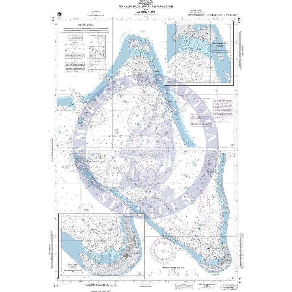 NGA Nautical Chart 81711: Roi Anchorage, Kwajalein Anchorage and Approaches Plans: A. Roi Anchorage