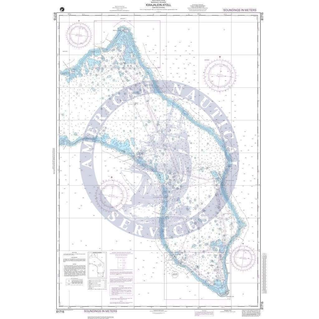 NGA Nautical Chart 81715: Kwajalein Atoll (Marshall Islands)