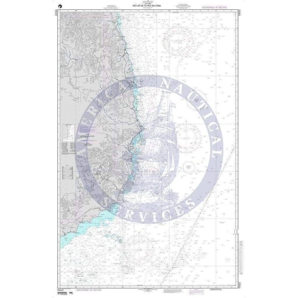 NGA Nautical Chart 93022: Mui Ke Ga to Mui Ba Lang