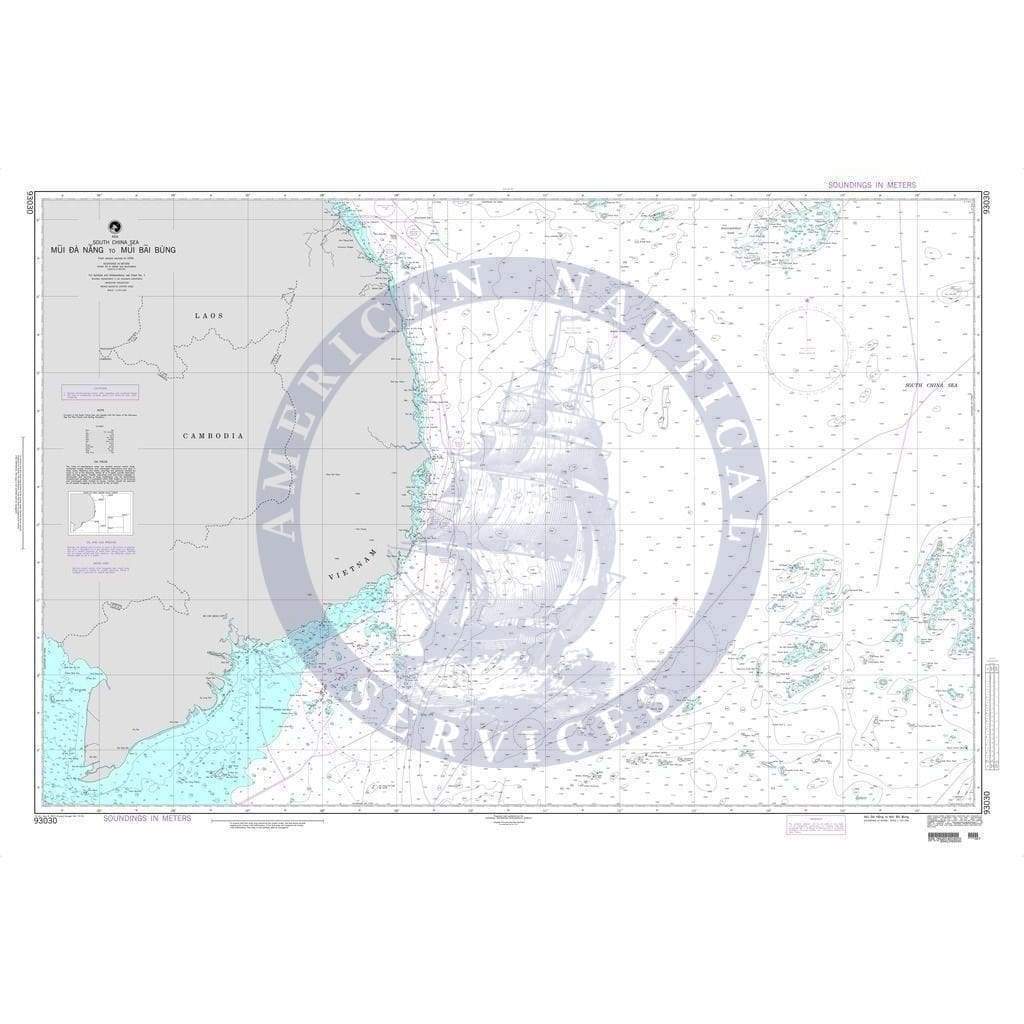 NGA Nautical Chart 93030: Mui Da Nang to Mui Bai Bung