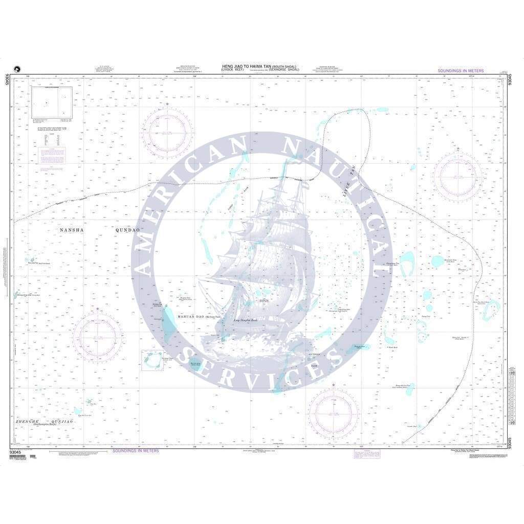 NGA Nautical Chart 93045: Heng Jiao to Haima Tan (Routh Shoal) (Seahorse Shoal)