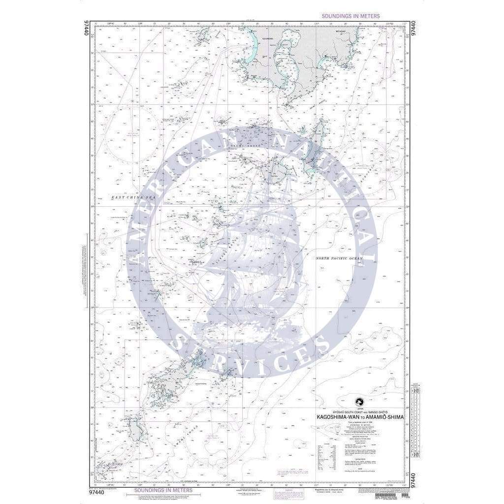 NGA Nautical Chart 97440: Kagoshima-wan to Amamio-shima