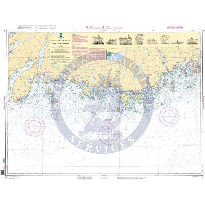 NHS Chart 10: Ny-Hellesund - Lindesnes