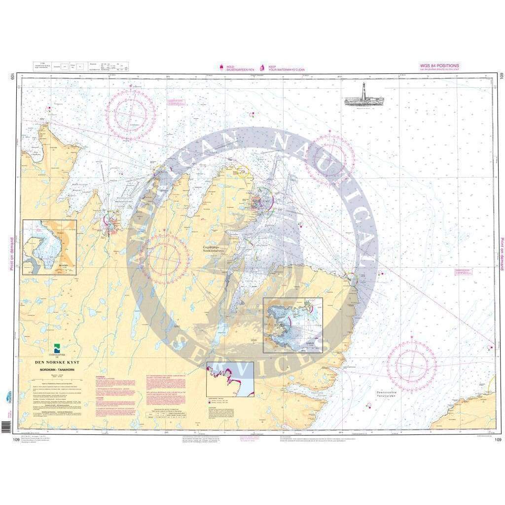 NHS Chart 109: Nordkinn - Tanahorn