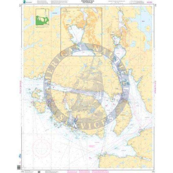 NHS Chart 478: Flekkefjord havn med innseilinger