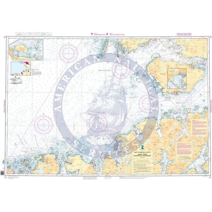 NHS Chart 75: Eggum - Gimsøy - Gaukværøya - Stokmarknes