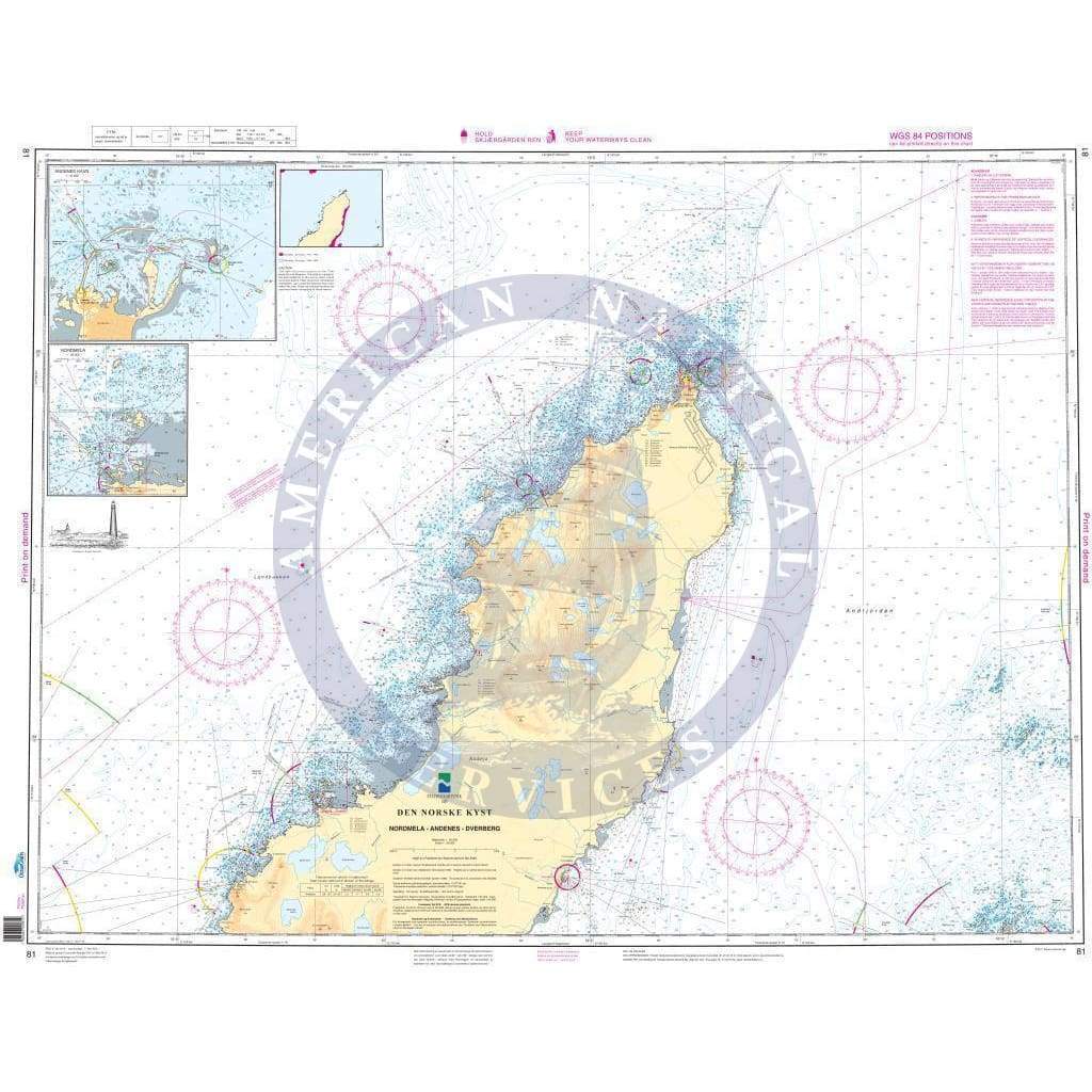 NHS Chart 81: Nordmela - Andenes - Dverberg