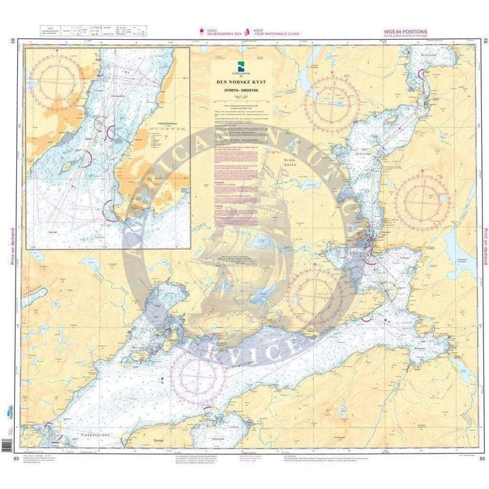 NHS Chart 83: Dyrøya - Gibostad