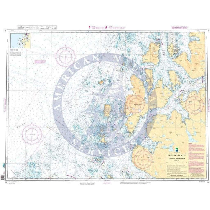 NHS Chart 88: Lyngøya - Nordkvaløya
