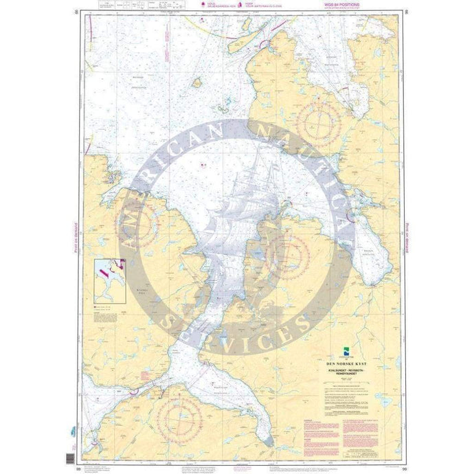 NHS Chart 99: Kvalsundet - Revsbotn - Reinøysundet