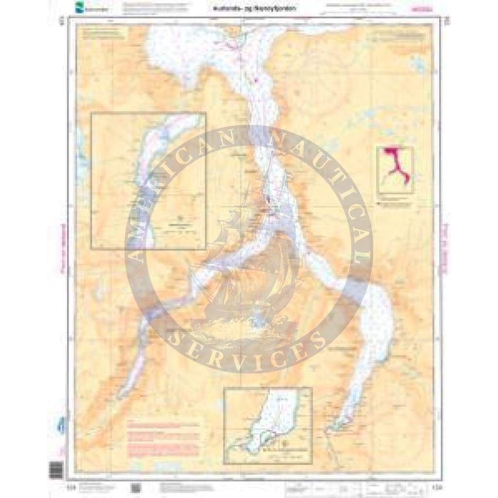 NHS Nautical Chart NHS124: Aurlands- og Nærøyfjorden