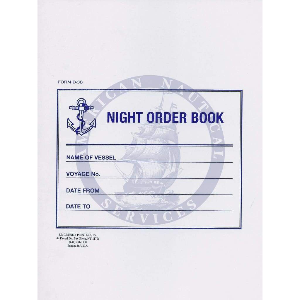 Night Order Log Book