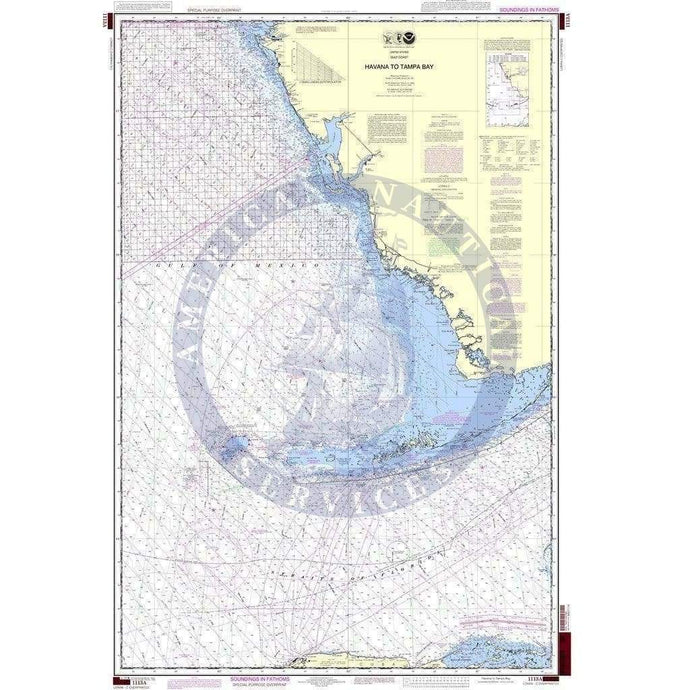 NOAA Nautical Chart 1113A: Havana to Tampa Bay (Oil and Gas Leasing Areas)