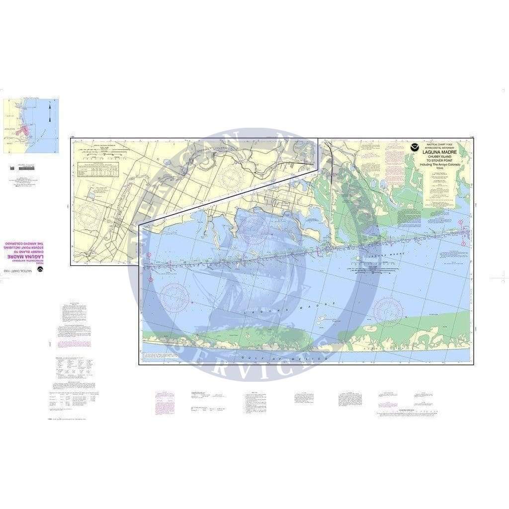 NOAA Nautical Chart 11303: Intracoastal Waterway Laguna Madre - Chubby Island to Stover Point, including The Arroyo Colorado