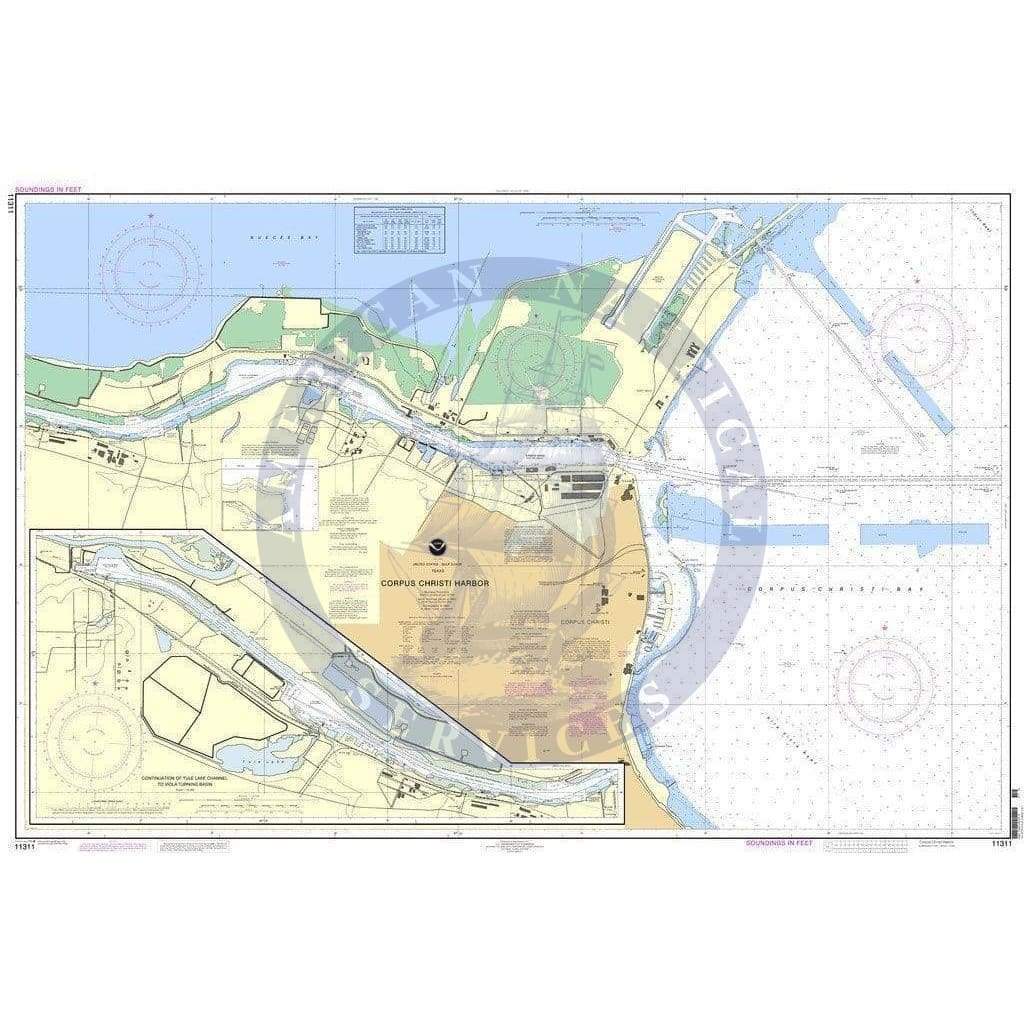 NOAA Nautical Chart 11311: Corpus Christi Harbor