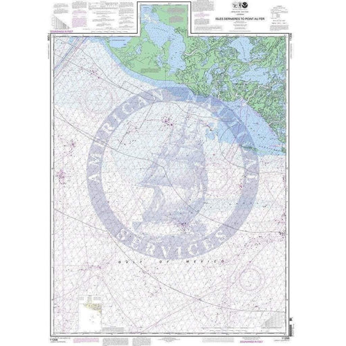 NOAA Nautical Chart 11356: Isles Dernieres to Point au Fer - Amnautical