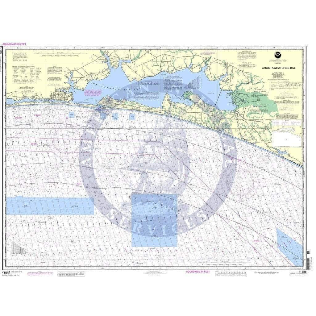 NOAA Nautical Chart 11388: Choctawhatchee Bay