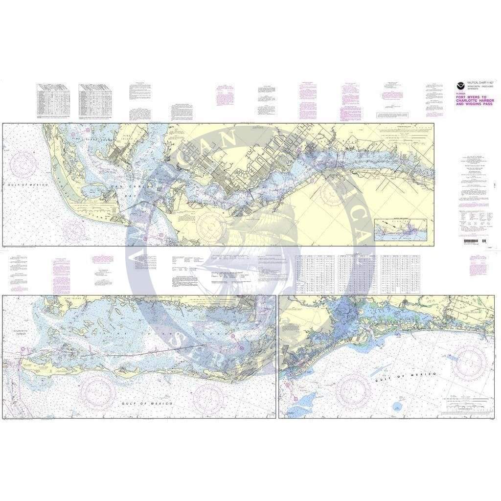 NOAA Nautical Chart 11427: Intracoastal Waterway Fort Myers to Charlotte Harbor and Wiggins Pass