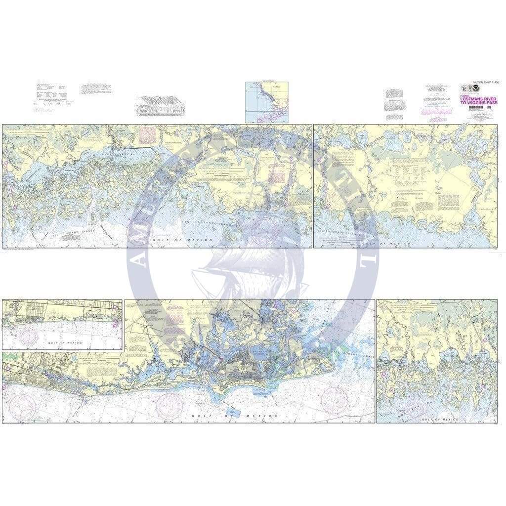 NOAA Nautical Chart 11430: Lostmans River to Wiggins Pass