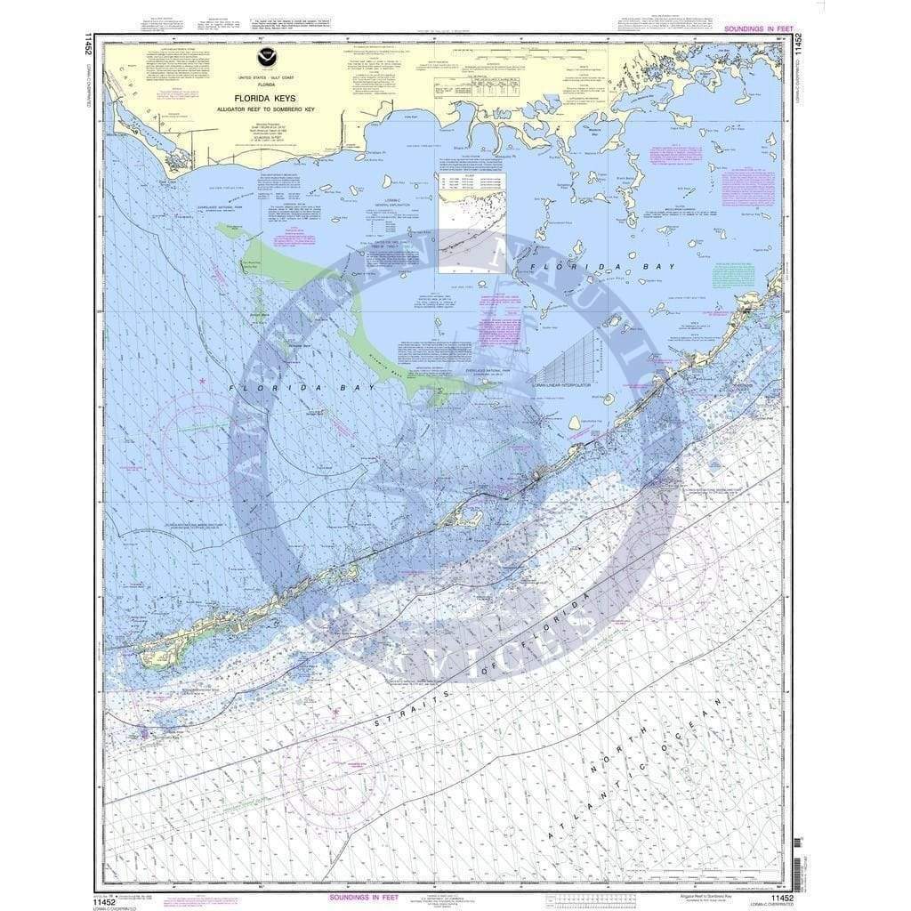 チャートギャラリー　ChartGalleryStandard 5 NOAA Nautical Chart 11452: Intracoastal Waterway Alligator Reef to