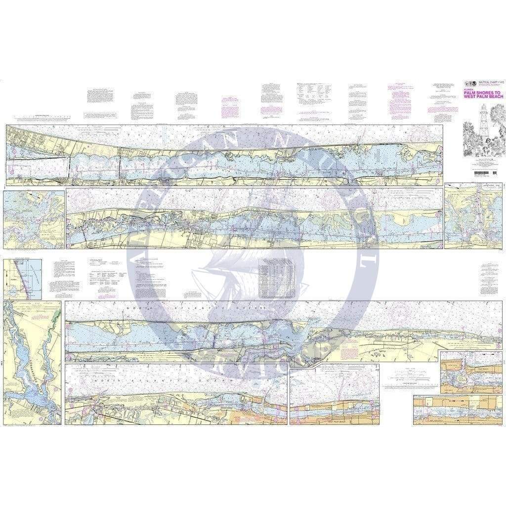 NOAA Nautical Chart 11472: Intracoastal Waterway Palm Shores to West Palm Beach; Loxahatchee River