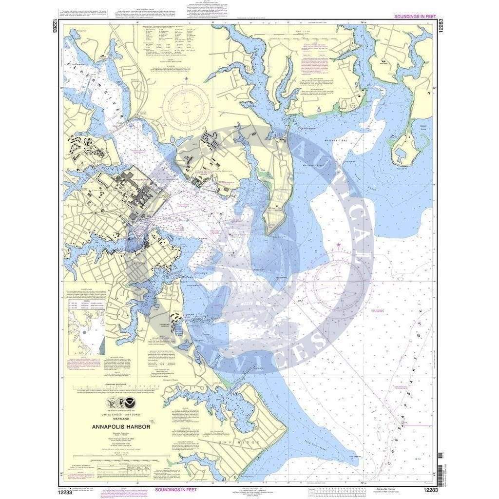 NOAA Nautical Chart 12283: Annapolis Harbor