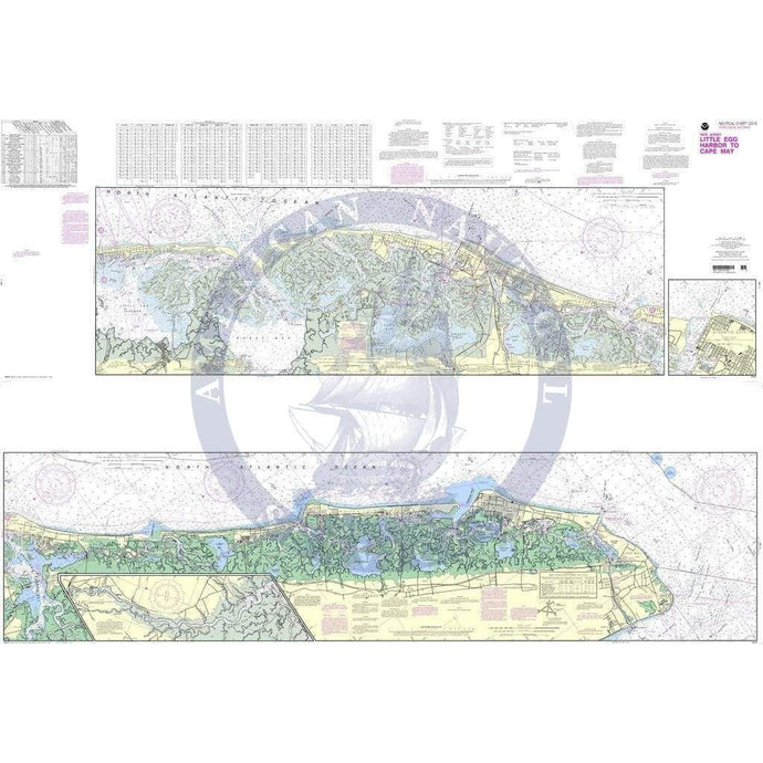 NOAA Nautical Chart 12316: Intracoastal Waterway Little Egg Harbor to Cape May;Atlantic City