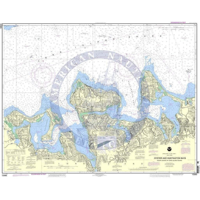 NOAA Nautical Chart 12365: South Shore of Long Island Sound Oyster and Huntington Bays