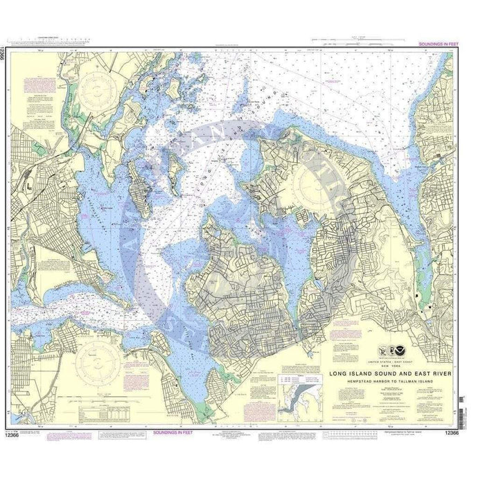 NOAA Nautical Chart 12366: Long Island Sound and East River Hempstead Harbor to Tallman Island