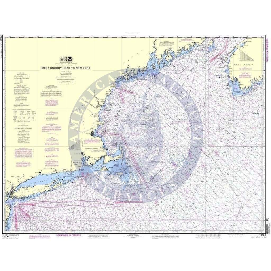 NOAA Nautical Chart 13006: West Quaddy Head to New York