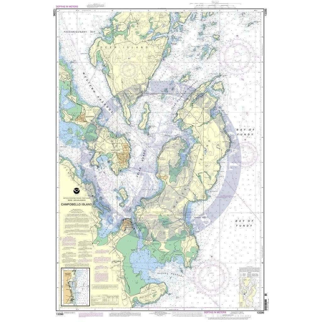 NOAA Nautical Chart 13396: Campobello Island; Eastport Harbor