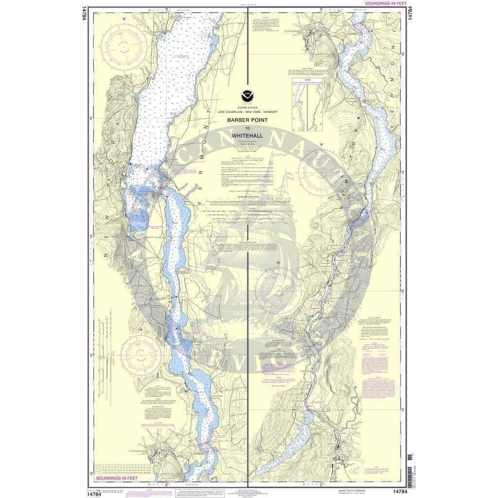 NOAA Nautical Chart 14784: Barber Point to Whitehall